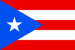 Flag of Puerto Rico (unincorporated organized territory with Commonwealth status)