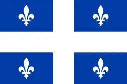 Flag of Quebec (fleur-de-lis)