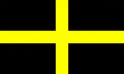 Flag of Saint David (symmetric cross)