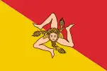 Flag of Sicily (leg and head)