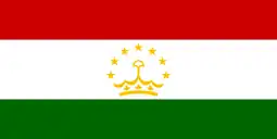 The flag of Tajikistan