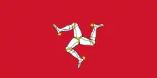 Flag of the Isle of Man (leg)