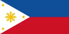 Flag of First Philippine Republic from January 23, 1899 to February 12, 1899.