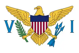 Flag of the U.S. Virgin Islands (unincorporated organized territory)