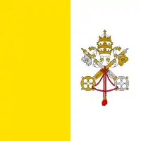 Flag of the Vatican City (Papal Tiara)