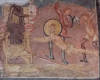 Flagellation St. Erasmus of Formia.