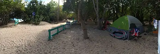 Camping Site at Flamenco Beach