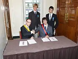 Signing of a treaty between Flandrensis and the Republic of St. Charlie at Polination (2012)