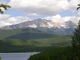 Great Northern Mountain centered with Mount Grant to right