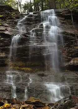 Falls Creek waterfall in Monroe Township