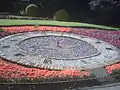 The floral clock in the walled garden