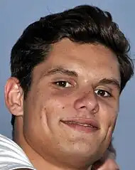 Florent Manaudou, winner of the 50-metre freestyle.