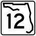 State Road 12 marker