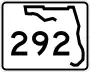 State Road 292 marker