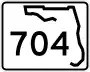 State Road 704 marker