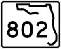 State Road 802 marker