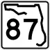 State Road 87 marker