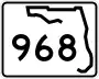 State Road 968 marker