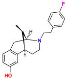 Chemical structure of fluorophen.