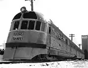 Rollout of the Flying Yankee at the Budd Company in 1935