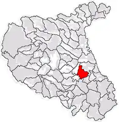 Location in Vrancea County