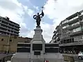 Front view of the memorial