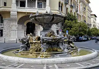 Fontana delle Rane in the Quartiere Coppedè, Piazza Mincio