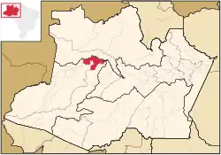 Location of the municipality inside Amazonas