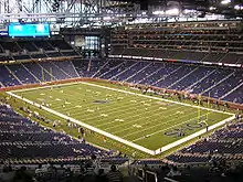 Ford Field playing surface.