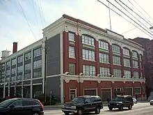 Front and side view of the Ford Assembly Plant from Ponce de Leon Avenue