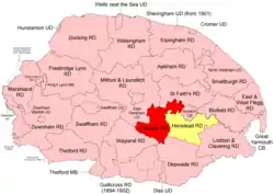 Position within Norfolk, 1894