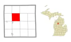 Location within Missaukee County