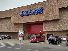 The Sears store exterior on October 17, 2017, prior to the start of the liquidation.