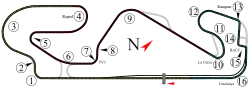 Layout of the Circuit de Barcelona-Catalunya