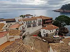 The village viewed from above