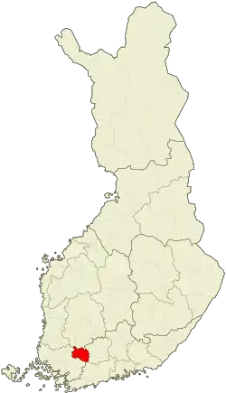 Location of Forssa sub-region