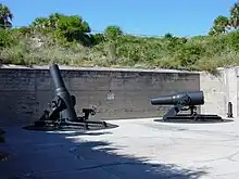 12-inch mortars (1890 M1) like those at Fort Banks