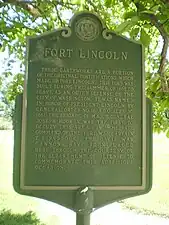 Historical Marker in Fort Lincoln Cemetery, Brentwood, Maryland