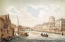 Four Courts and river Liffey