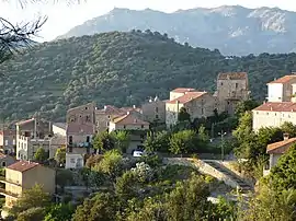 The towers of the two rival families in Fozzano, named Carabelli (Tower of Colomba) and Durazzo