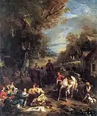 François Lemoyne, 1723, Hunting Picnic