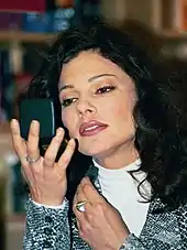 Image 51Nude and darker shades of lipstick seemed popular throughout the decade. (Fran Drescher, 1996) (from 1990s in fashion)