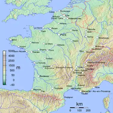 Metropolitan French cities