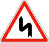 Double bend first to left