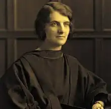 Yates in graduation robes, 1924