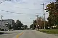 Looking north in downtown Francis Creek