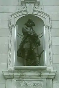 Francis de Gaston, Chevalier de Levis sculpture