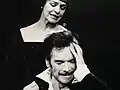 Frank Barrie as Macbeth, Lis Bell as Lady Macbeth