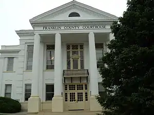 Franklin County courthouse, built 1909