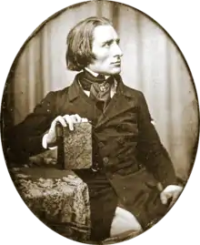 Earliest known photograph of Franz Liszt.